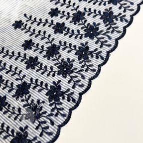 Bavlnená látka Flowers 2-side border