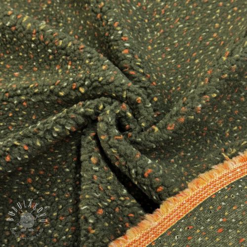 Fleece TEDDY TWEED - ARMY GREEN