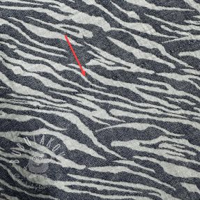 Dvojitá gázovina/mušelín JACQUARD Animal pattern navy II.trieda