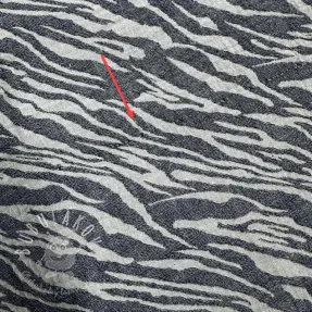 Dvojitá gázovina/mušelín JACQUARD Animal pattern navy II.trieda