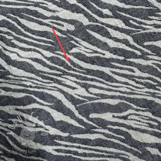 Dvojitá gázovina/mušelín JACQUARD Animal pattern navy II.trieda