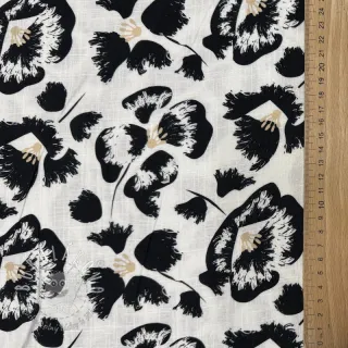 Viskóza s ľanom Cayena design A digital print