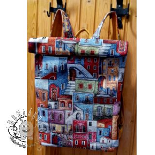 Dekoračná látka GOBELIN PREMIUM Happy colourful village