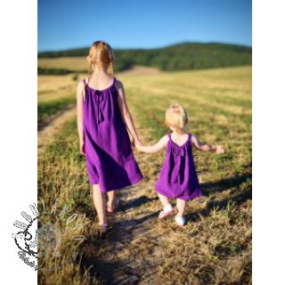 Dvojitá gázovina/mušelín violet