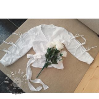 Ľan predpraný white