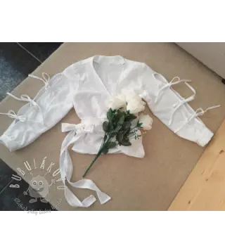 Ľan predpraný white