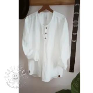 Ľan predpraný ecru
