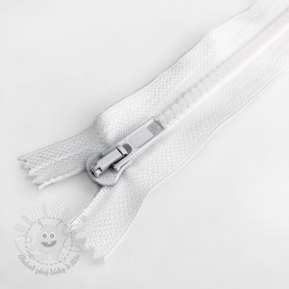 Zips kostený deliteľný 70 cm white