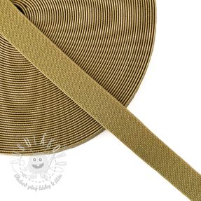 Guma hladká 2,5 cm glitter gold