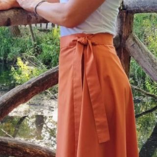 Bavlnený popelín rust