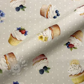 Dekoračná látka Cupcake Bake Off digital print