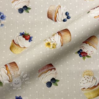 Dekoračná látka Cupcake Bake Off digital print