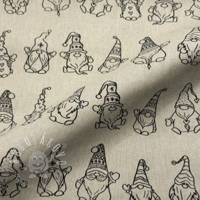 Dekoračná látka Linenlook premium Tomte Jolly Line