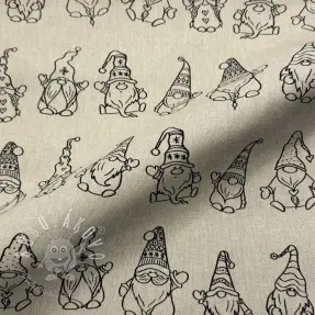Dekoračná látka Linenlook premium Tomte Jolly Line