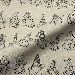 Dekoračná látka Linenlook premium Tomte Jolly Line