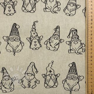 Dekoračná látka Linenlook premium Tomte Jolly Line