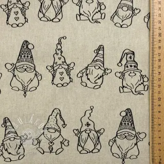 Dekoračná látka Linenlook premium Tomte Jolly Line