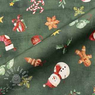 Bavlnená látka Cosy Warm Xmas