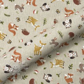 Dekoračná látka Linenlook premium Forest Friend Animal