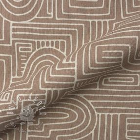 Dekoračná látka Linenlook premium Curve Maze Line