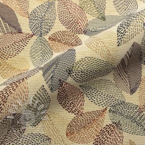 Dekoračná látka GOBELIN PREMIUM Stitch Sketch Leaf