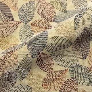 Dekoračná látka GOBELIN PREMIUM Stitch Sketch Leaf