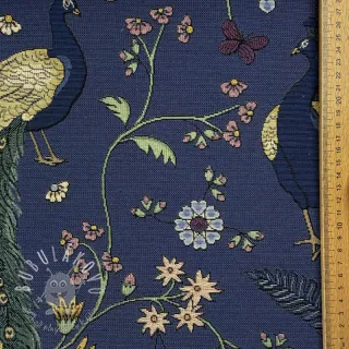 Dekoračná látka GOBELIN PREMIUM Peacock Garden Dream