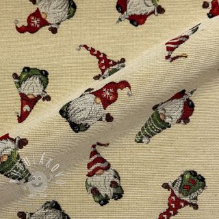Dekoračná látka GOBELIN PREMIUM Tomte Holiday Joy