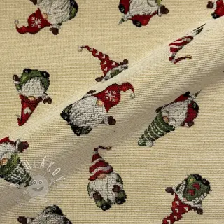 Dekoračná látka GOBELIN PREMIUM Tomte Holiday Joy