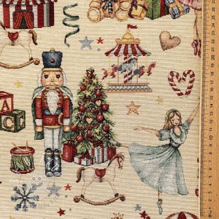Dekoračná látka GOBELIN PREMIUM Xmas Fairytale Play