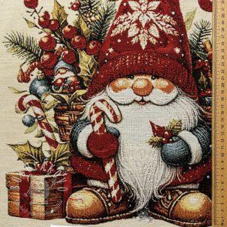 Dekoračná látka GOBELIN PREMIUM Happy Santa PANEL