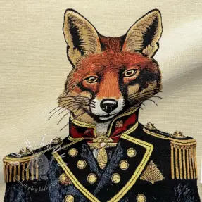 Dekoračná látka GOBELIN PREMIUM Fox Admiral Statue PANEL