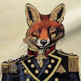 Dekoračná látka GOBELIN PREMIUM Fox Admiral Statue PANEL