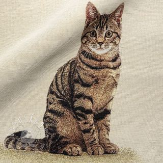 Dekoračná látka GOBELIN PREMIUM Sitting Kitten Cat PANEL
