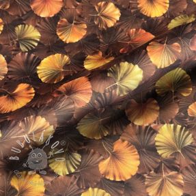 Dekoračná látka VELVET Ginko Biloba Leaf