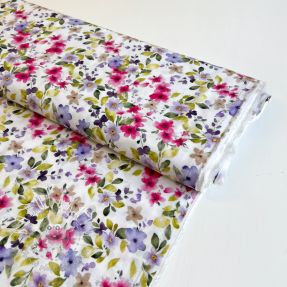 Viskóza RADIANCE Flower Uma white digital print