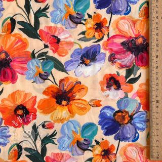 Viskóza RADIANCE Flower Nina digital print