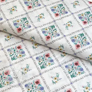 Bavlnená látka Flowers Tara off white design A digital print