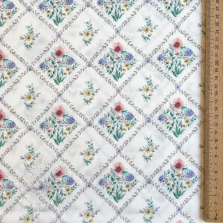 Bavlnená látka Flowers Tara off white design A digital print