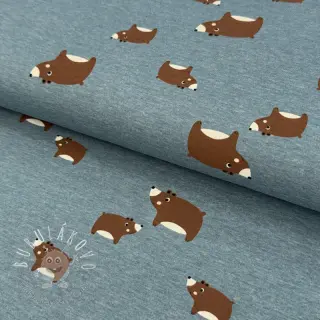 Úplet Bears smoke blue melange