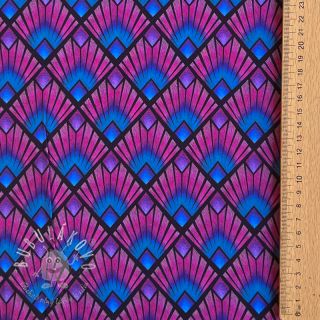 Viskóza RADIANCE Graphic navy digital print