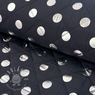 Prešívaná látka FOIL Dot navy