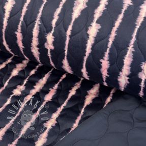 Prešívaná látka VELVET Stripes navy