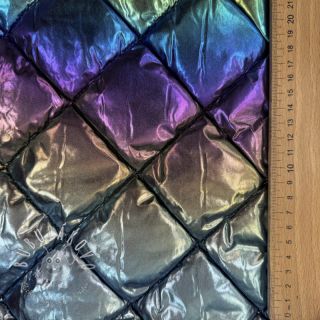 Prešívaná látka FOIL Rainbow multi