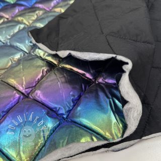 Prešívaná látka FOIL Rainbow multi
