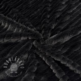 Umelá kožušina Stripes anthracite