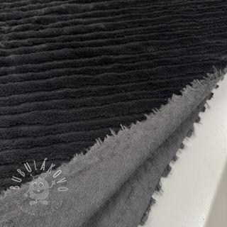 Umelá kožušina Stripes anthracite