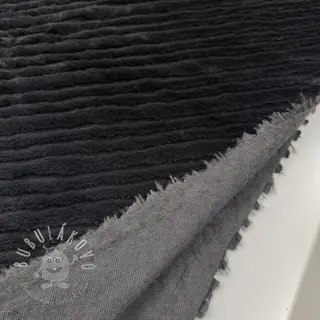 Umelá kožušina Stripes anthracite