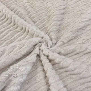 Umelá kožušina Stripes beige