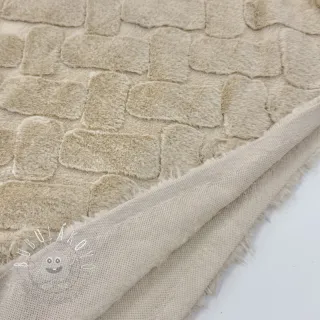 Umelá kožušina Abstract ecru